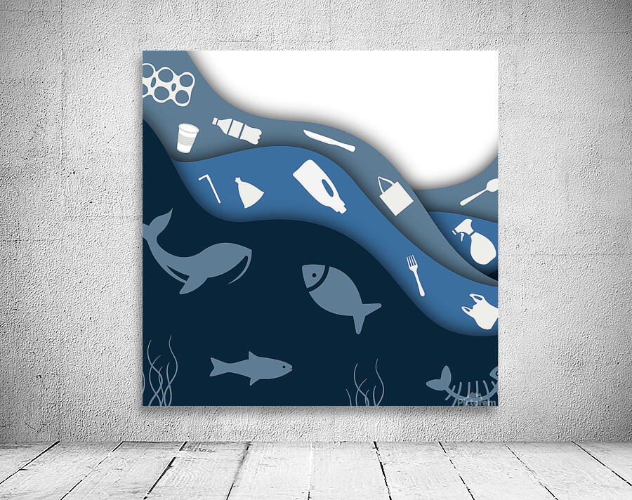 plastic waste garbage plastic Wall Preview