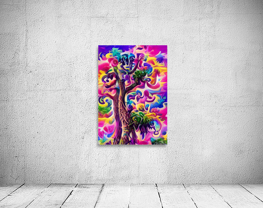 abstract digital art psychedelic Wall Preview