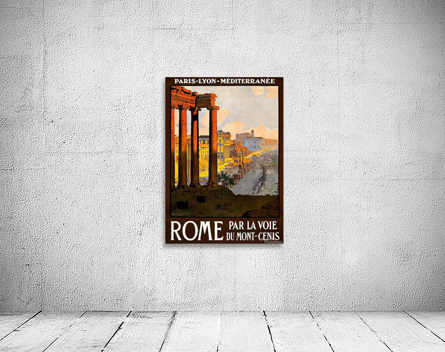 rome vintage travel poster poster Wall Preview