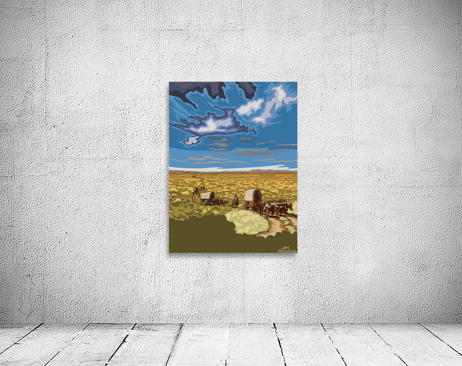 wyoming travel poster landscape Wall Preview