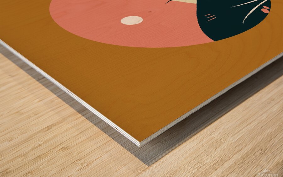 ellipse design background poster Wood print