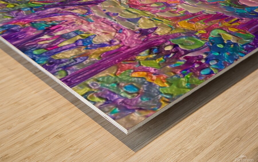 forest colours background texture Wood print