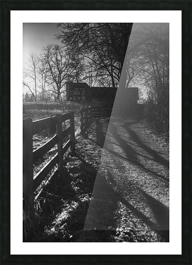 Barn at Sunset Picture Frame print