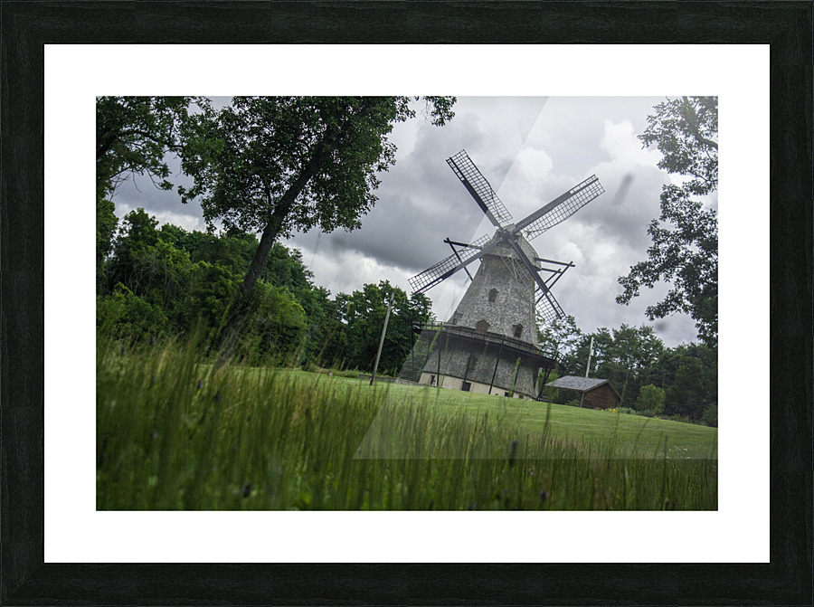 Windmill in a Storm Picture Frame print