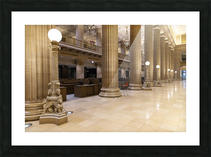 Bank Columns Picture Frame print