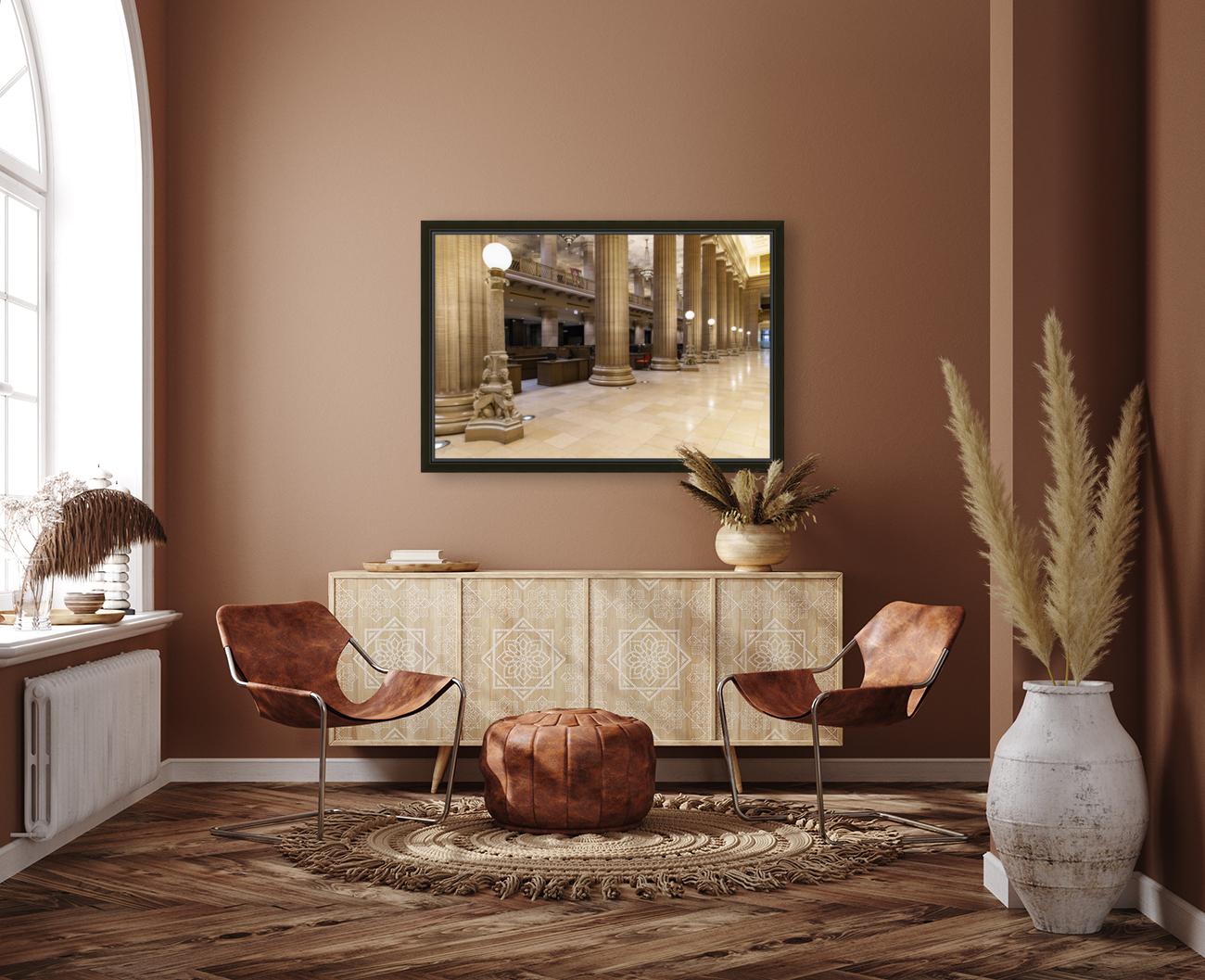 Bank Columns Reproduction