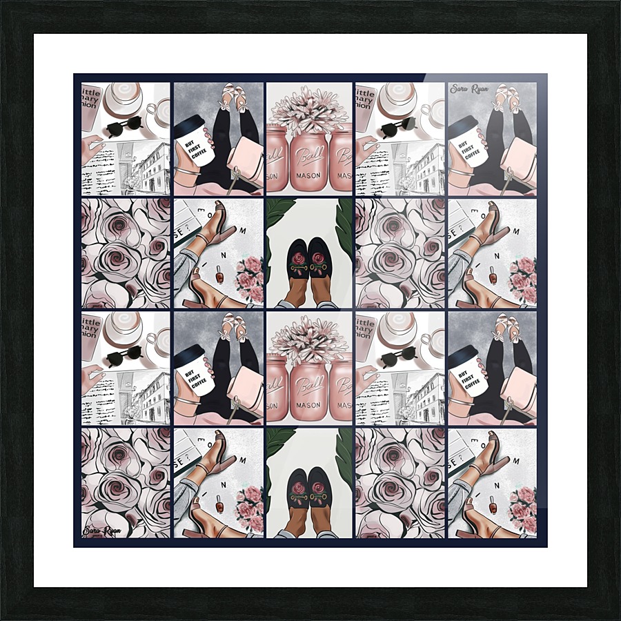 Cubic  Picture Frame print