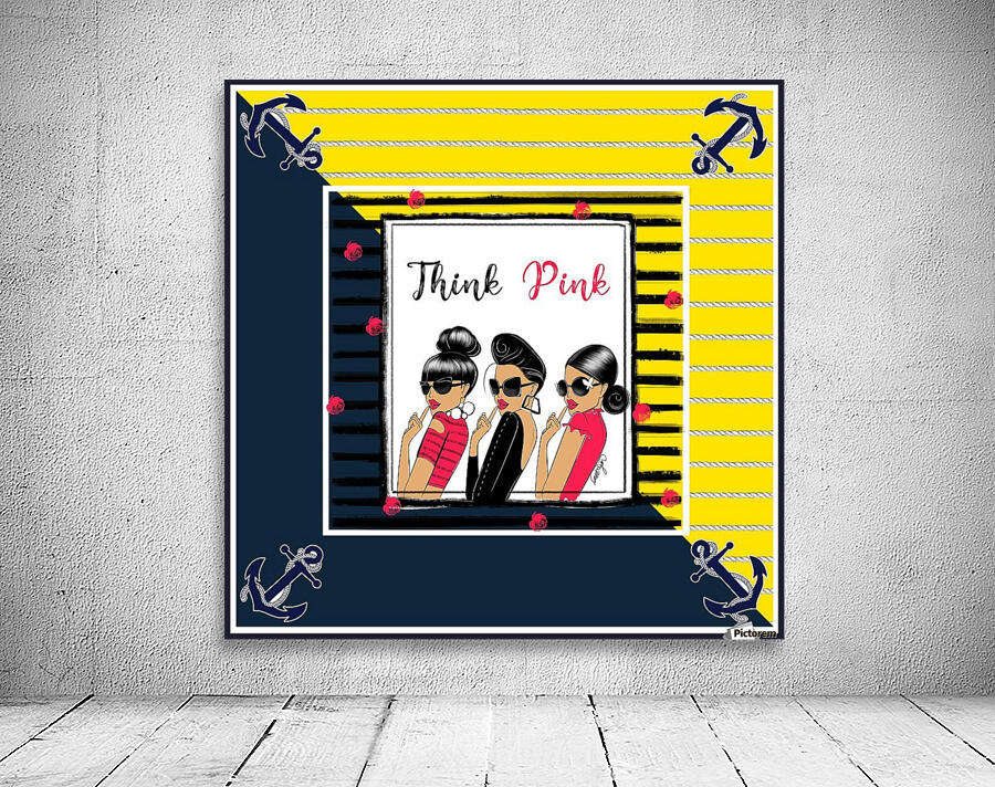 Think Pink Square Wall Preview