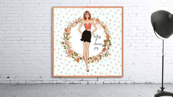 Peach lady Wall Preview