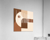 Modern flat design dictates this abstract paintin Acrylic Print