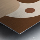 Modern flat design dictates this abstract paintin Metal print