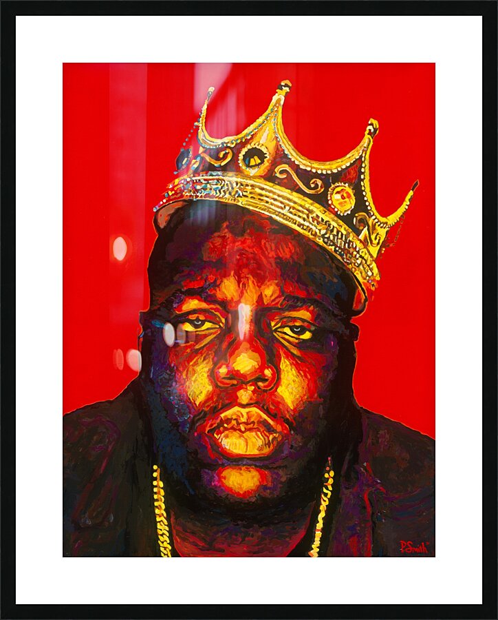 Biggie in Red Picture Frame print