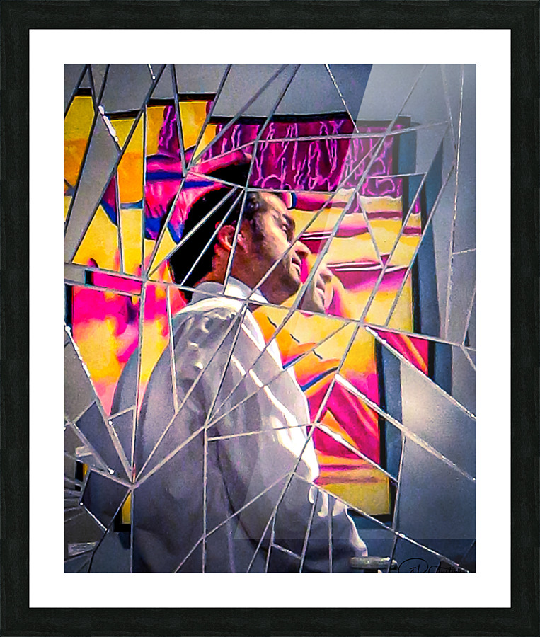 Cracked Actor Picture Frame print