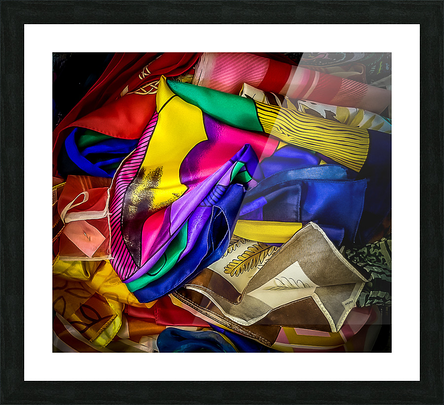 Silk Colours Picture Frame print