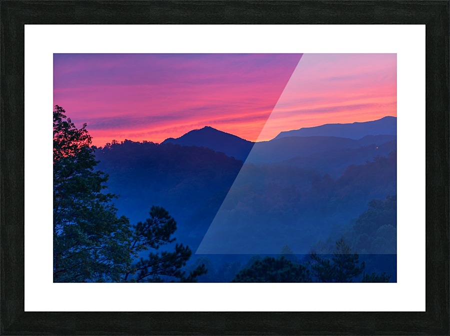 Dawn Mountaintop Picture Frame print