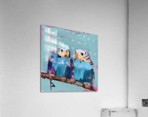 Birds Oil Paintings Acrylic Print