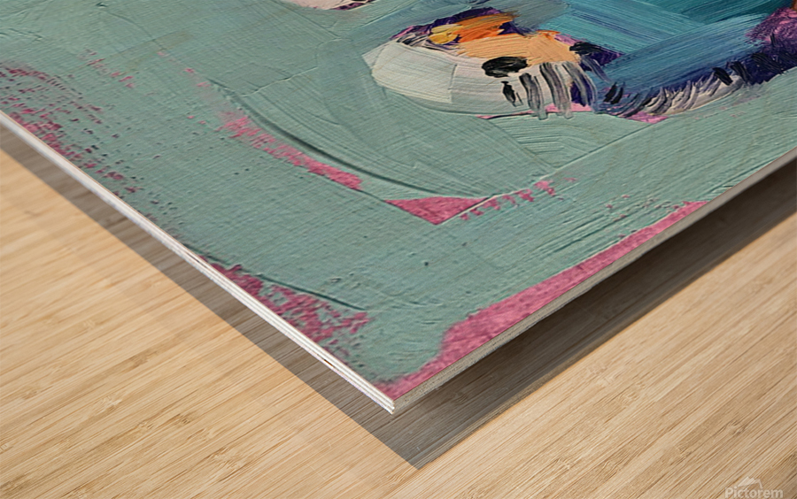 Birds Oil Paintings Wood print