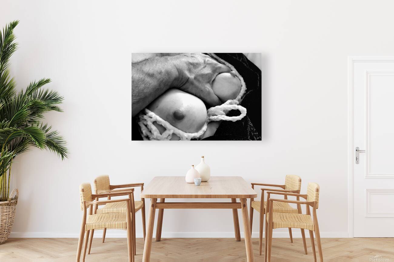 Nude Breasts - Left Hand Hold Left Breast Reproduction