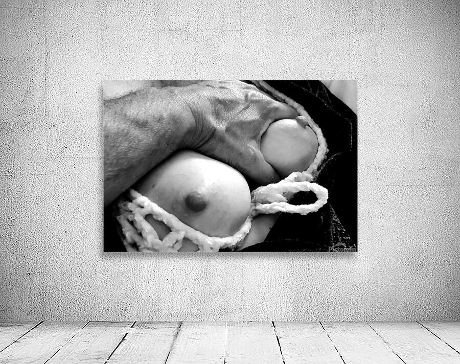 Nude Breasts - Left Hand Hold Left Breast Wall Preview