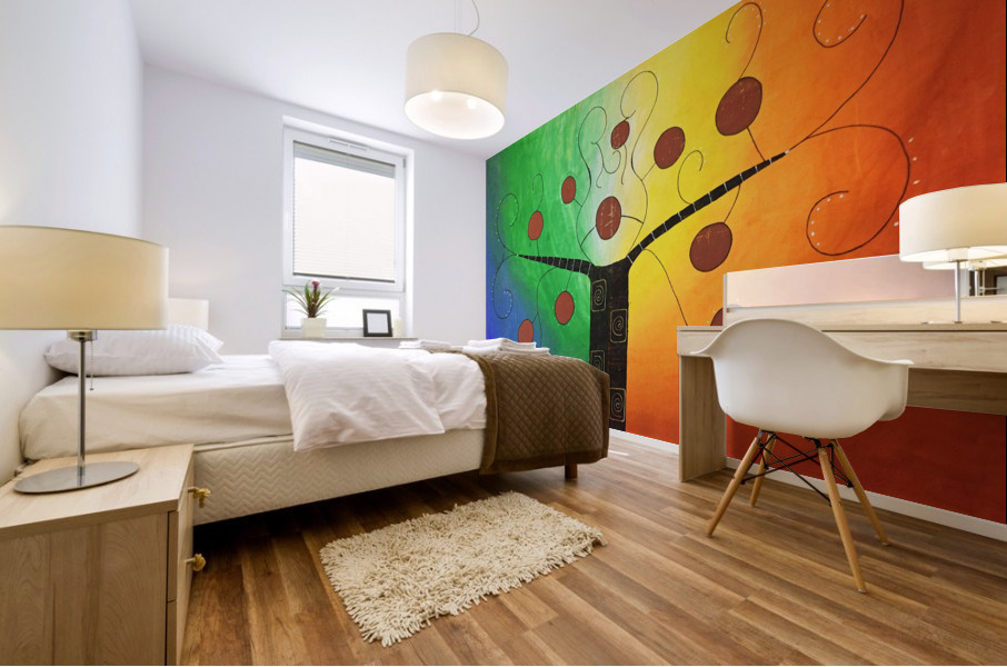 Tree in light Mural print