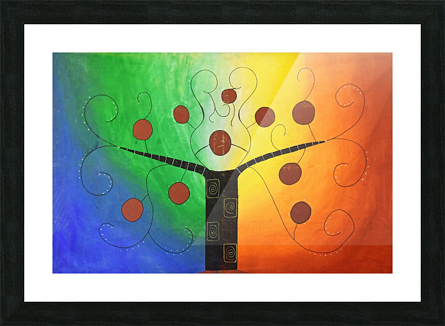 Tree in light Picture Frame print