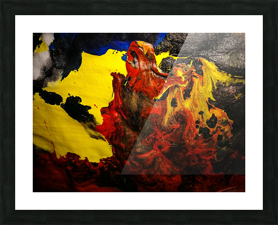 Fire dog Picture Frame print