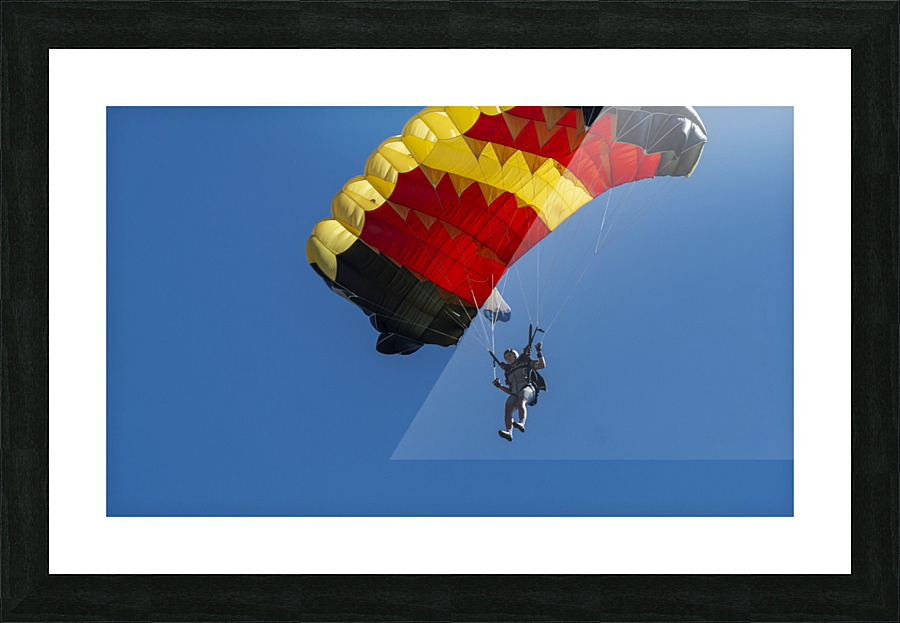 flight in sky Picture Frame print