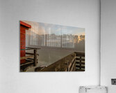 Fort Langley British Columbia Fog Impression acrylique