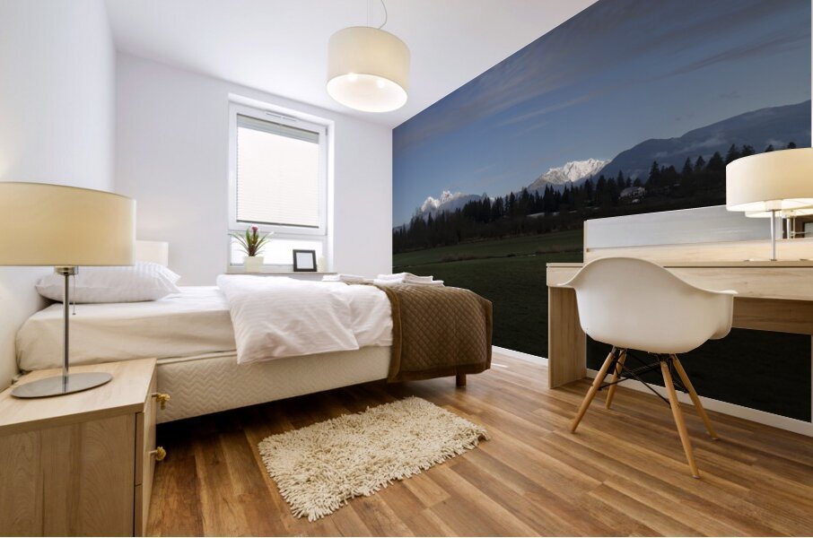 Pano Golden Ears Mountain British Columbia Mural print