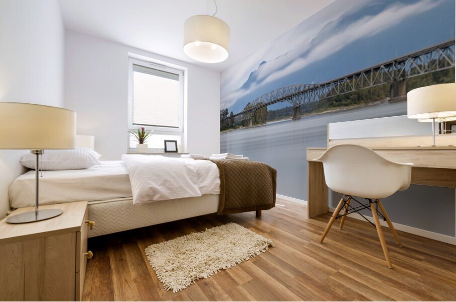 Agassiz Bridge Agassiz British Columbia Mural print