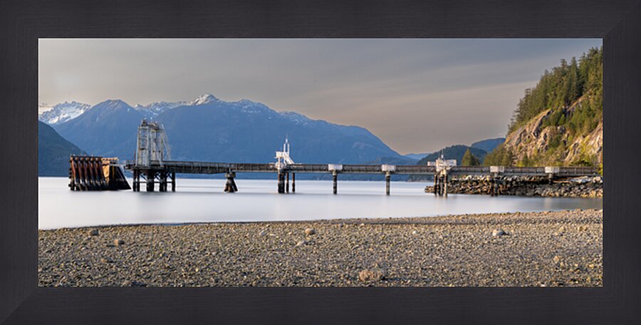 Porteau Cove Pier British Columbia Canada Picture Frame print