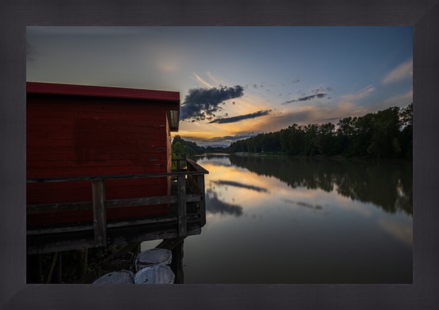 Sunset Fort Langley British Columbia 2 Picture Frame print
