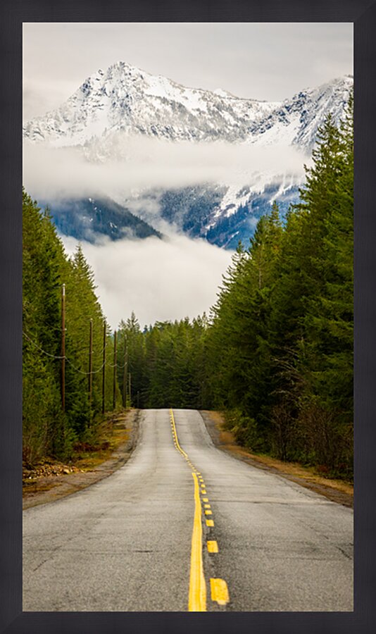 Chilliwack Lake Road British Columbia Picture Frame print