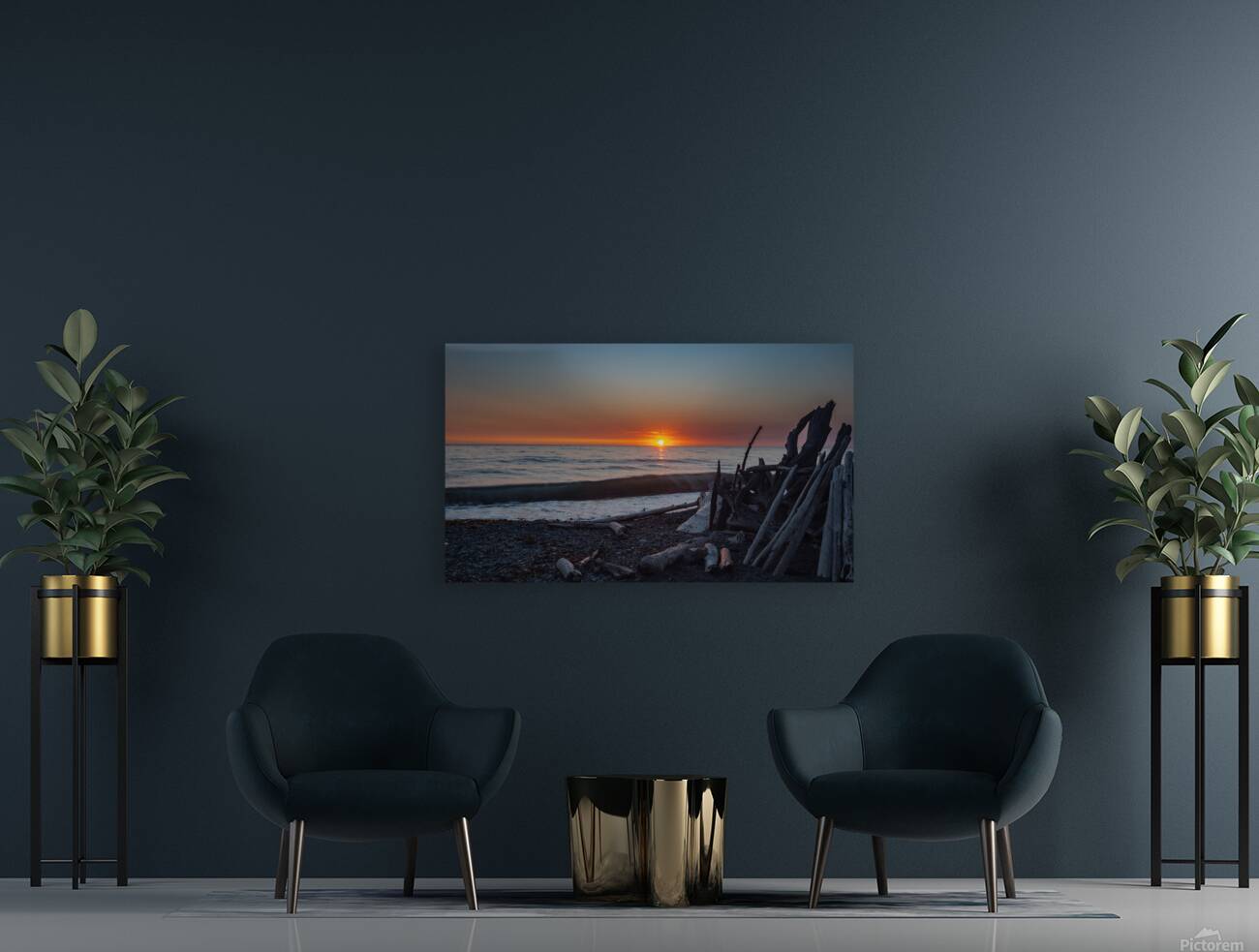 Fort Ebey beach ICM sunset Reproduction