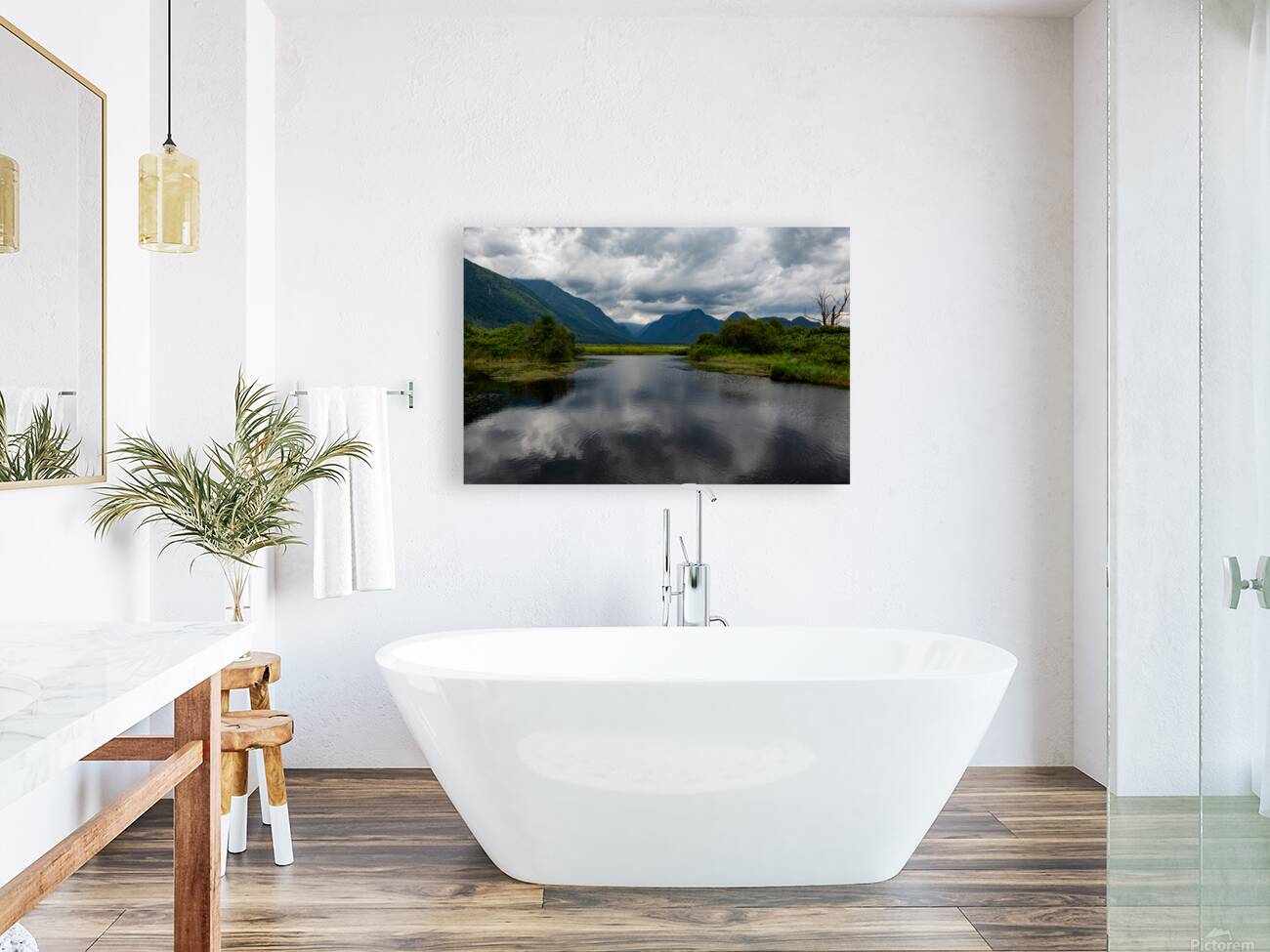 Heron cove Pitt lake B.C Reproduction