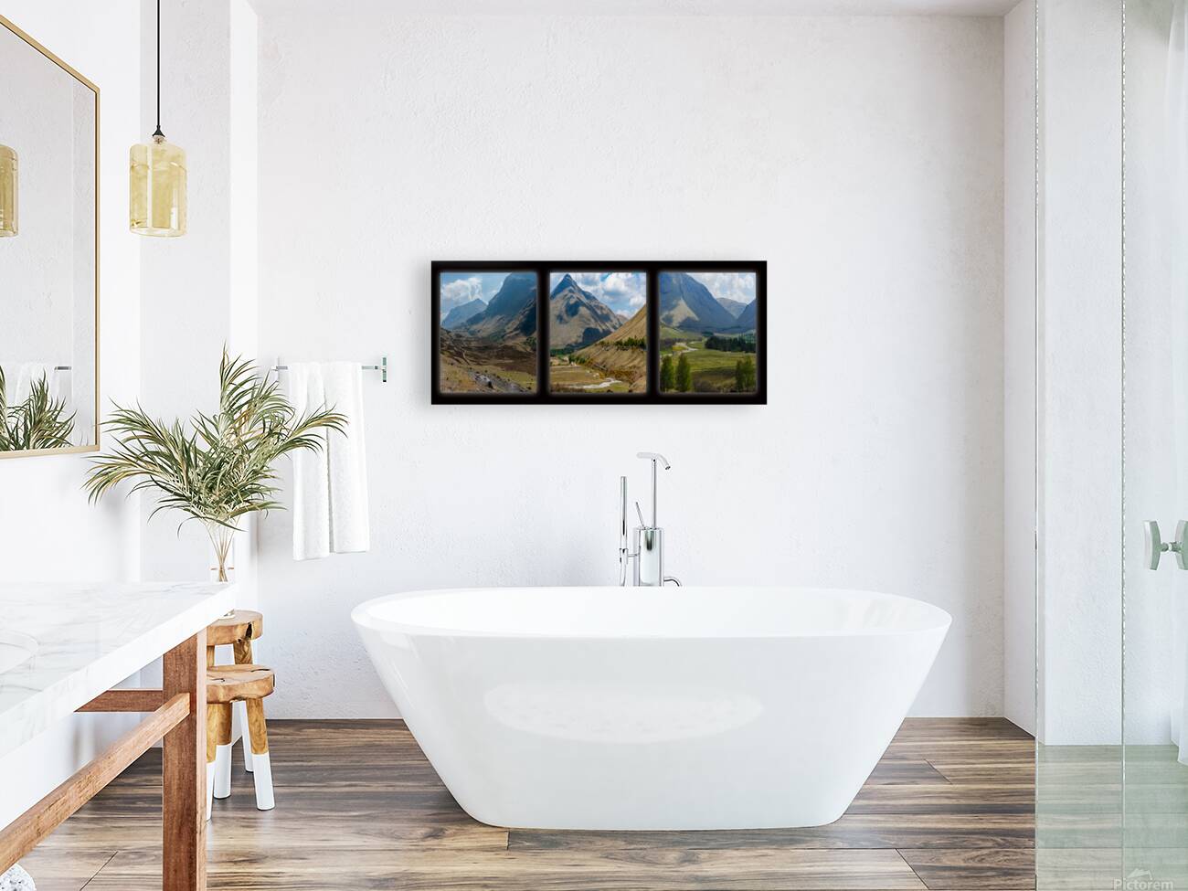 triptych image of scotland Reproduction