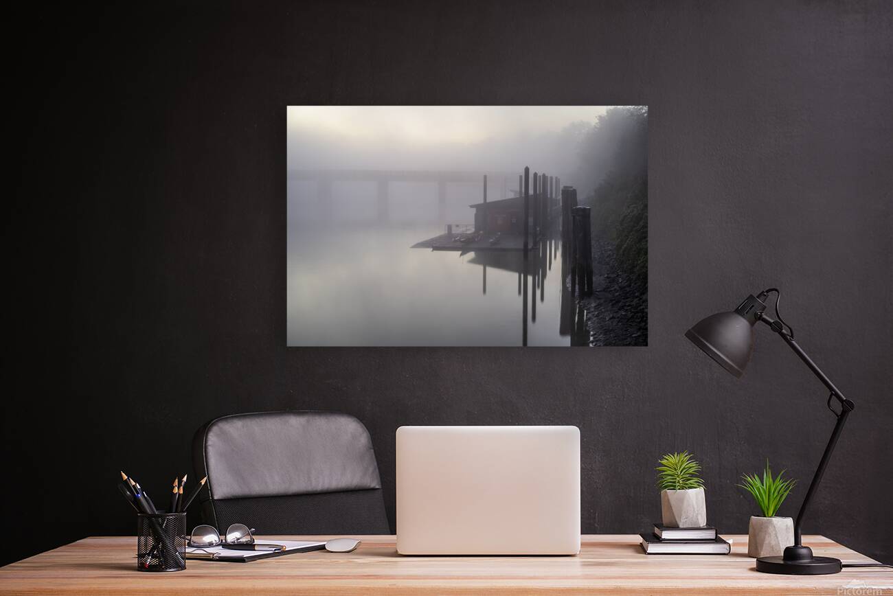 Fort Langley British Columbia Fog 2 Reproduction