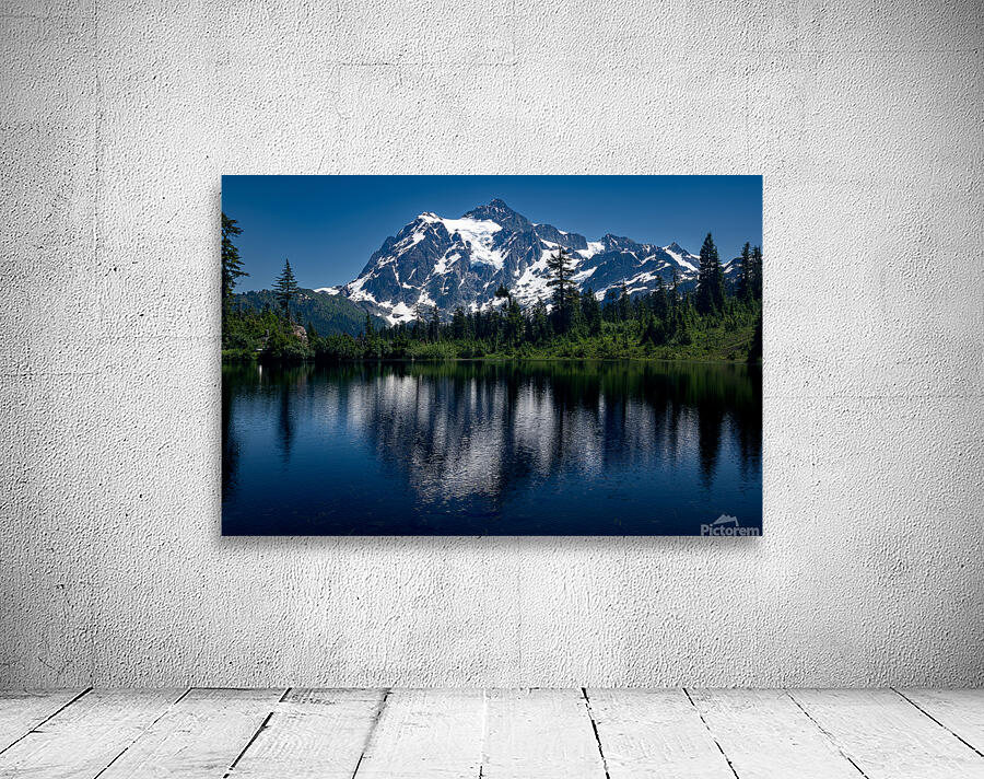 Picture lake Mt.Shuksan at Mt Baker Washington St Wall Preview