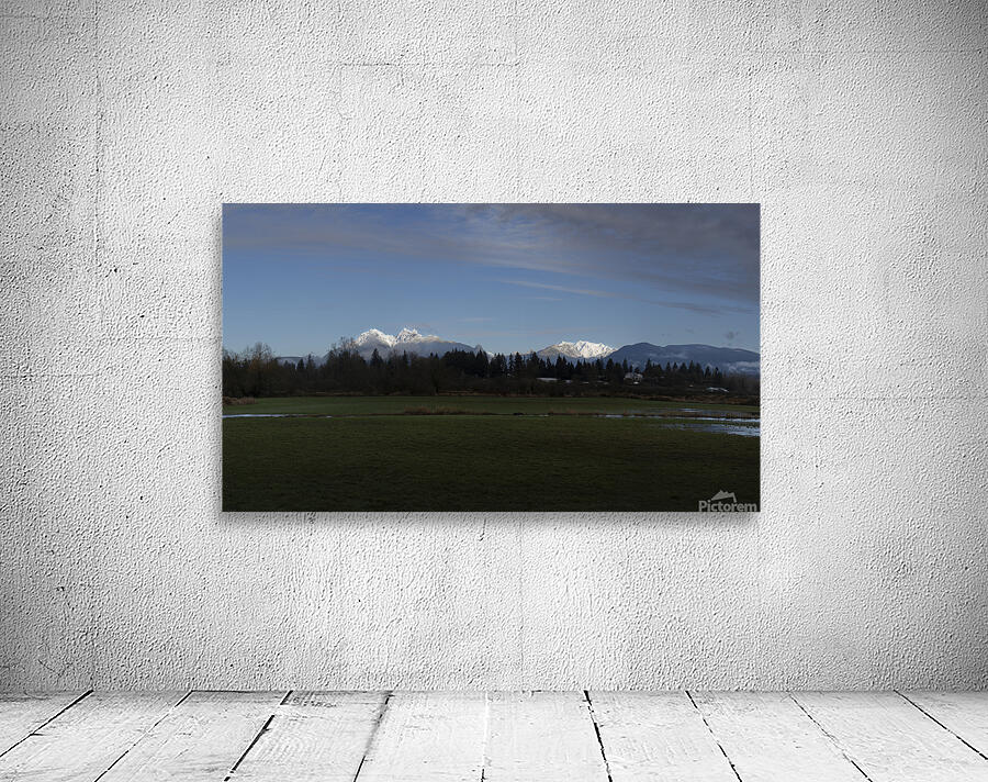 Pano Golden Ears Mountain British Columbia Wall Preview