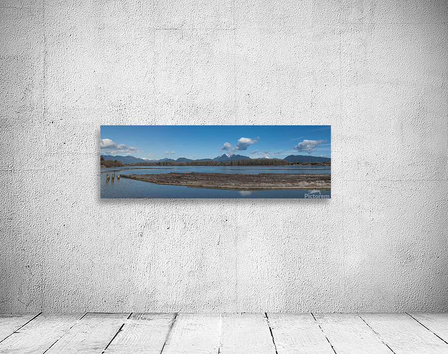 Golder Ears Mountains from brae Island Wall Preview