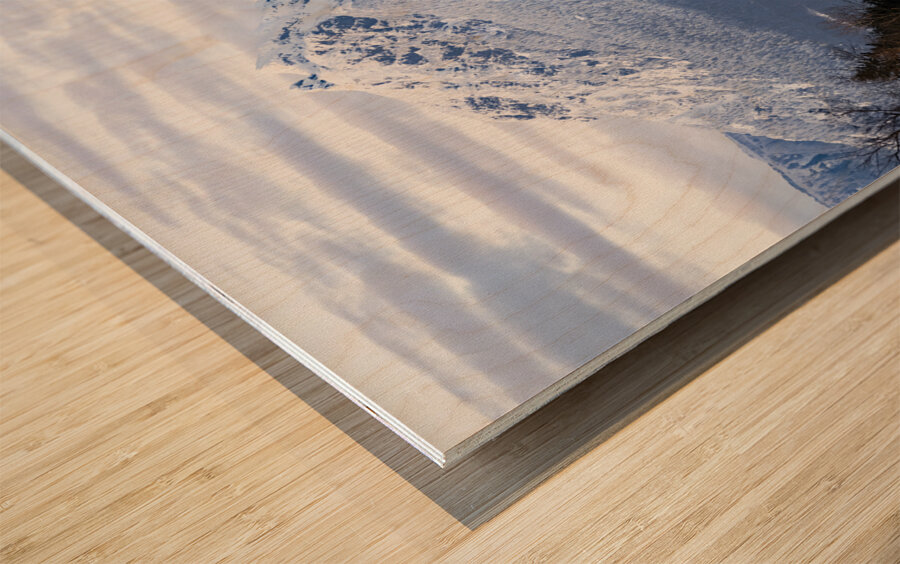 Golden Ears Provincial Park British Columbia Golden Ears Mountain Wood print