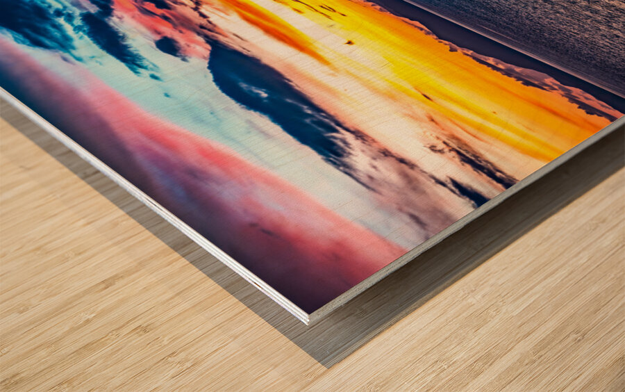 Sunset Solomon Islands Impression sur bois