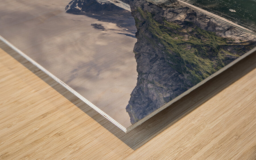 Glacier Bay Basin Alaska USA Wood print