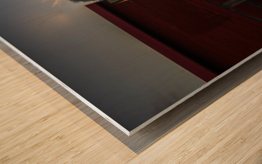 Sunset Fort Langley British Columbia 2 Wood print