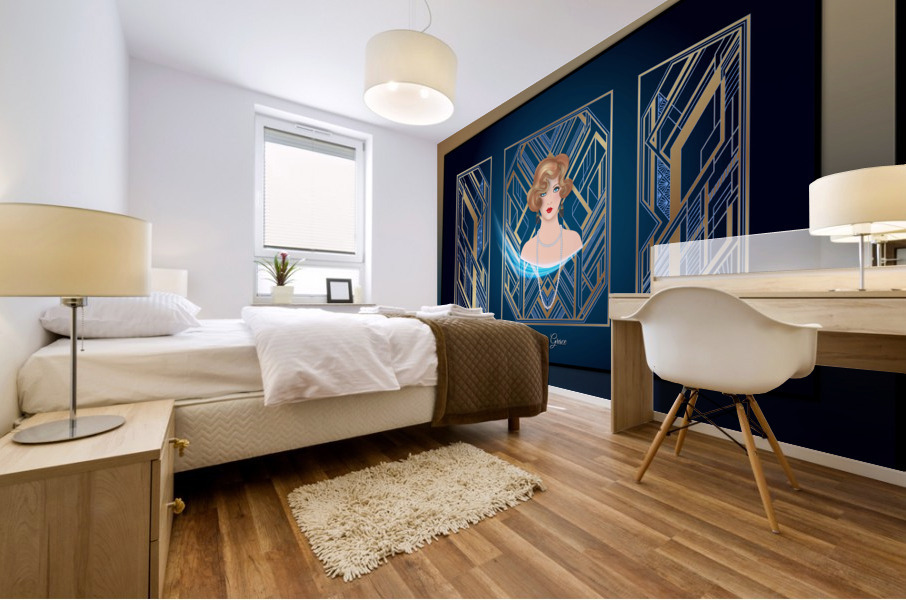 Miss Deco 1920 Mural print