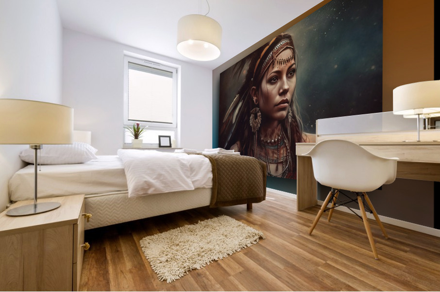 Native Princess Mural print