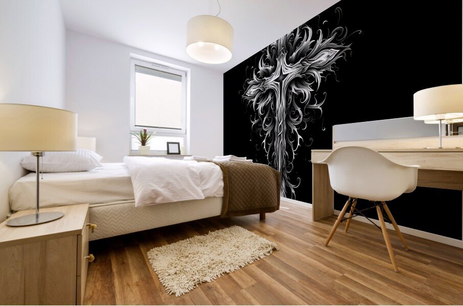 Spiritual Cross 05  Mural print