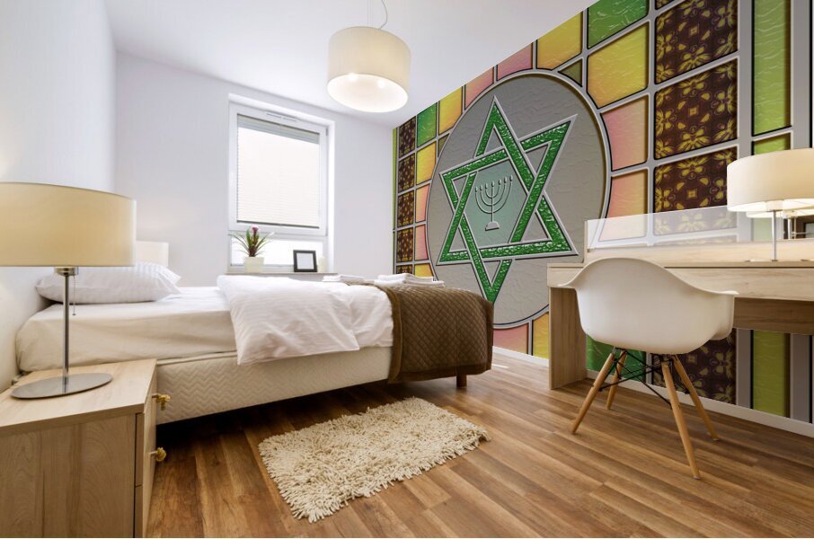 Jewish Star Mural print