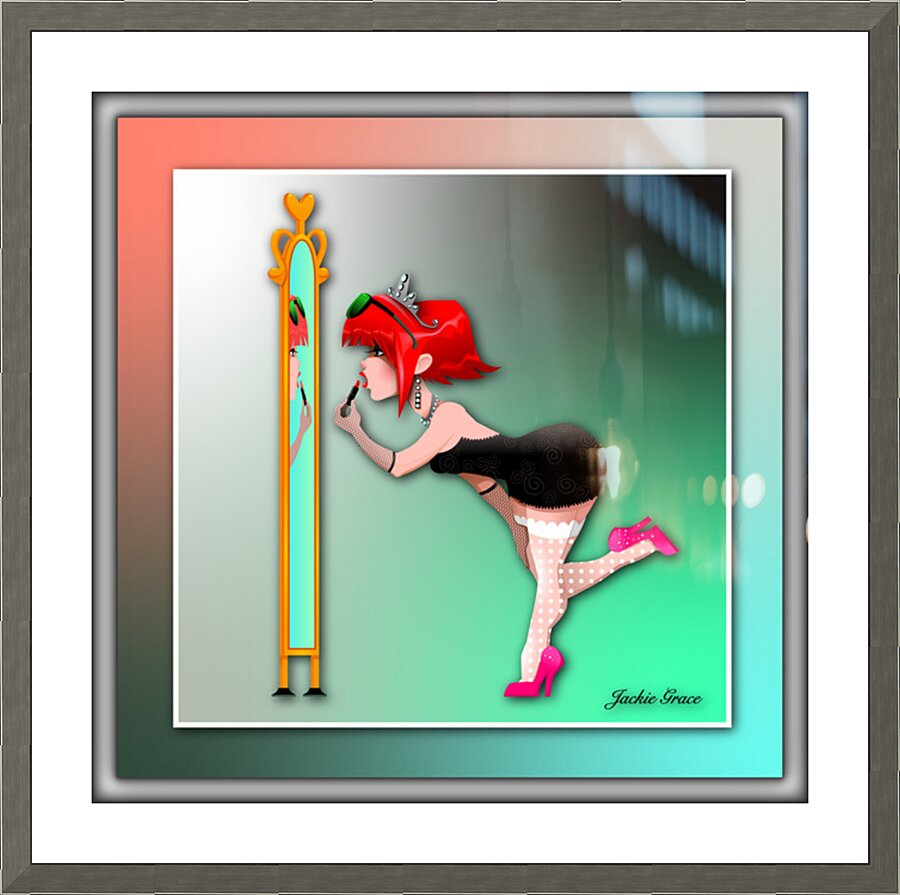 Sassy Lassie Picture Frame print