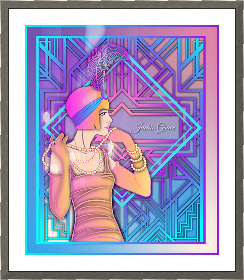 Jazzy Kazzy Picture Frame print